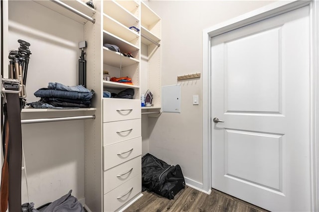 400 W Peachtree St NW Unit 3614, Atlanta, GA 30308 - spacious closet featuring dark wood finished floors