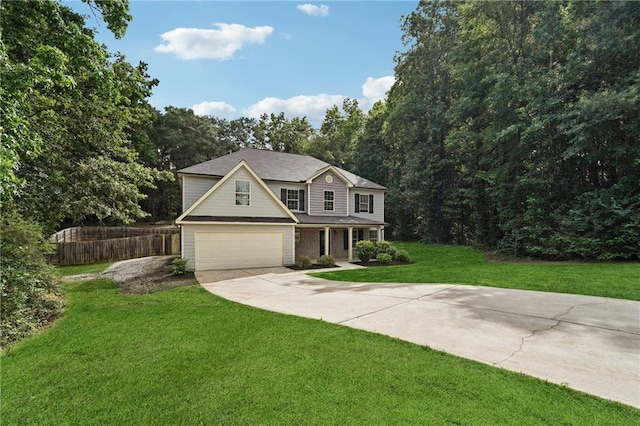 56 Sugar Leaf Ln, Jefferson, GA 30549 - view of front of property with driveway, covered porch, and an attached garage