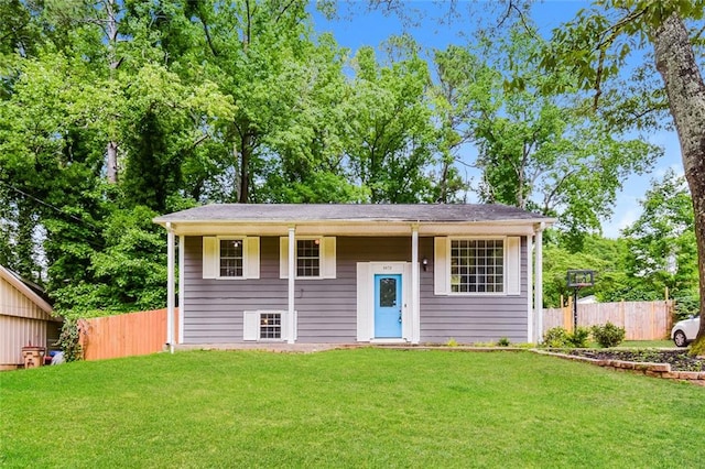 view of front of home