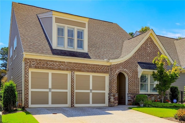 view of front of house featuring a garage