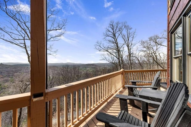 view of wooden terrace