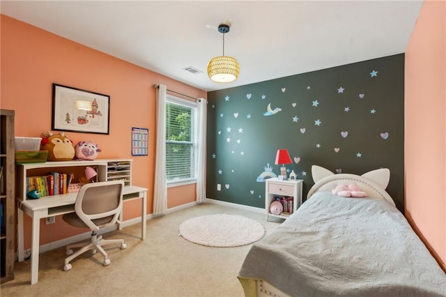 4266 Suwanee Brook Ct, Buford, GA 30518 - bedroom featuring carpet floors, baseboards, and an accent wall