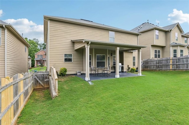 931 Sublime Trl, Canton, GA 30114 - rear view of property with a fenced backyard and a patio
