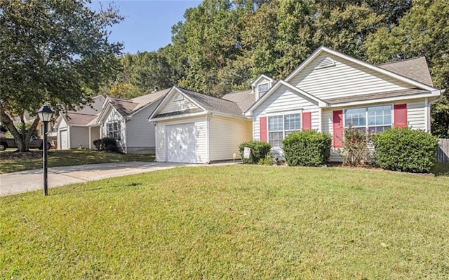 159 Misty Ridge Trl, Stockbridge, GA 30281 - single story home featuring driveway, a front lawn, and a garage