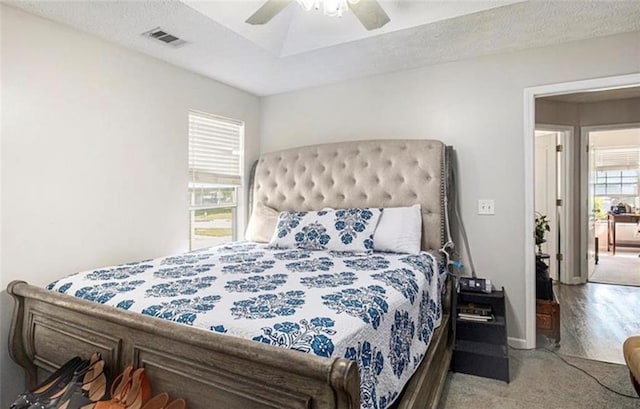 159 Misty Ridge Trl, Stockbridge, GA 30281 - bedroom with carpet flooring, ceiling fan, and baseboards