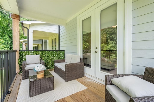 3518 Mount Blue Ave, Tucker, GA 30084 - wooden terrace featuring french doors