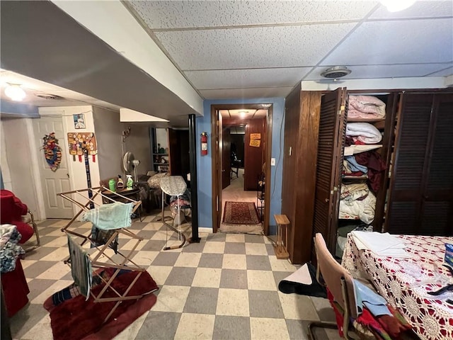 2323 Valleyside Dr, Decatur, GA 30032 - finished basement featuring light flooring and a drop ceiling