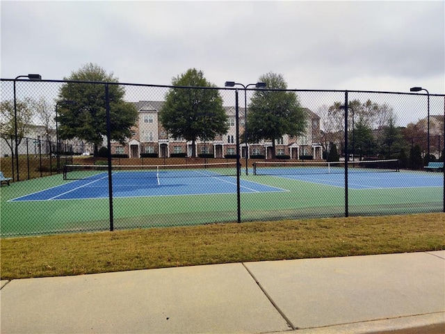 view of tennis court