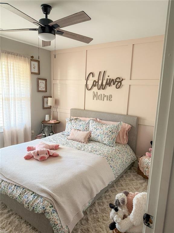 45 Albright Ct, Commerce, GA 30529 - bedroom featuring a ceiling fan