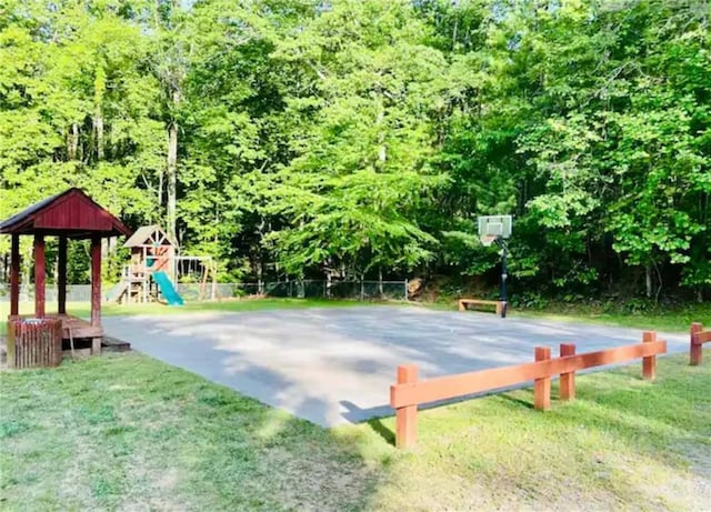 276 Pine Ridge Rd, Ellijay, GA 30536 - view of patio featuring a view of trees