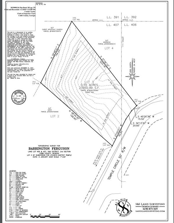 6807 Temple Cir SE, Mableton GA, 30126 land for sale