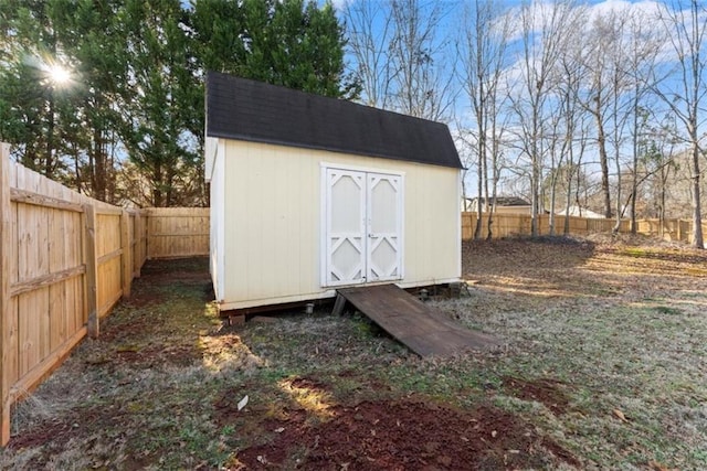 view of outbuilding