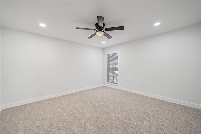 3850 Laurel Dr NW, Acworth, GA 30101 - carpeted empty room with recessed lighting and a ceiling fan