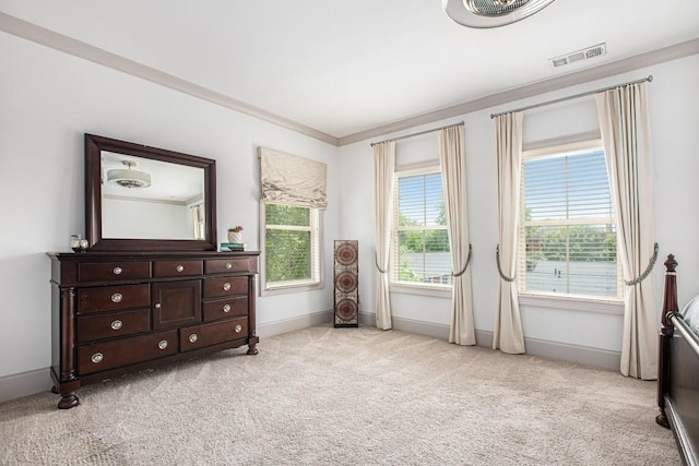 1216 Virginia Ct NE Unit 8, Atlanta, GA 30306 - bedroom featuring light carpet, baseboards, and ornamental molding