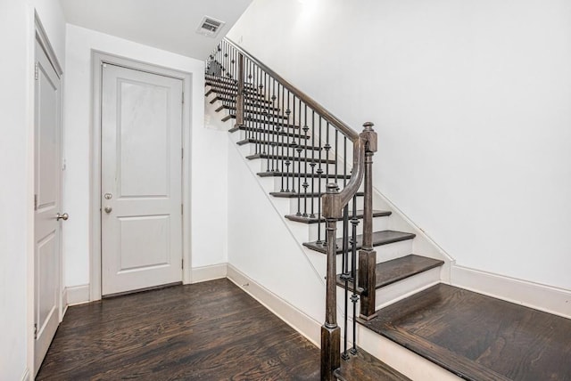1216 Virginia Ct NE Unit 8, Atlanta, GA 30306 - stairs featuring wood finished floors and baseboards