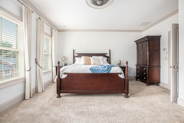 1216 Virginia Ct NE Unit 8, Atlanta, GA 30306 - bedroom with light colored carpet, baseboards, and ornamental molding