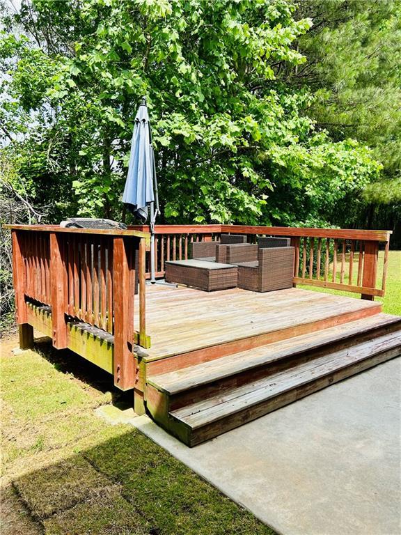 5848 Rex Ridge Loop, Rex, GA 30273 - view of wooden deck