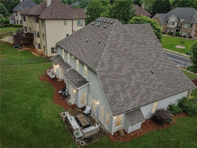 view from above of property