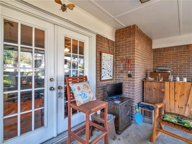 view of patio / terrace with french doors