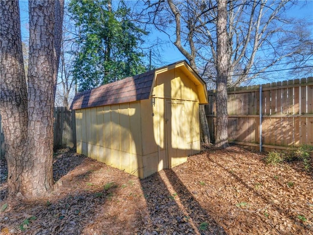 view of outdoor structure