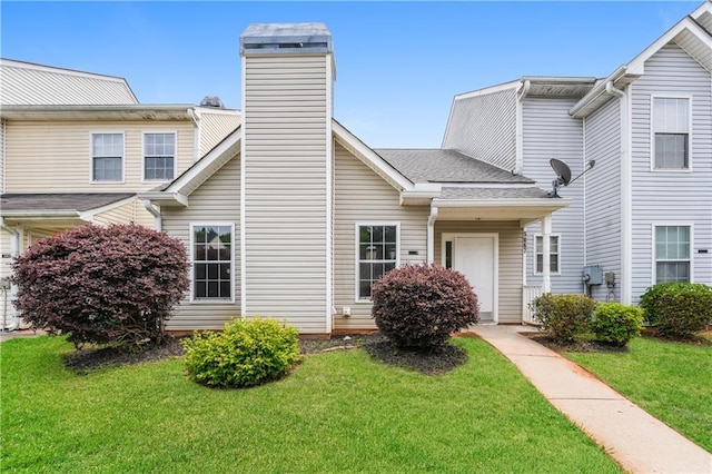 5867 Trent Walk Dr, Lithonia, GA 30038 - view of front of property with a front lawn and a chimney