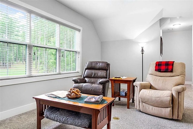 1505 Willis Rd, Barnesville, GA 30204 - living area with light carpet and lofted ceiling
