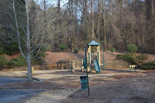 view of play area