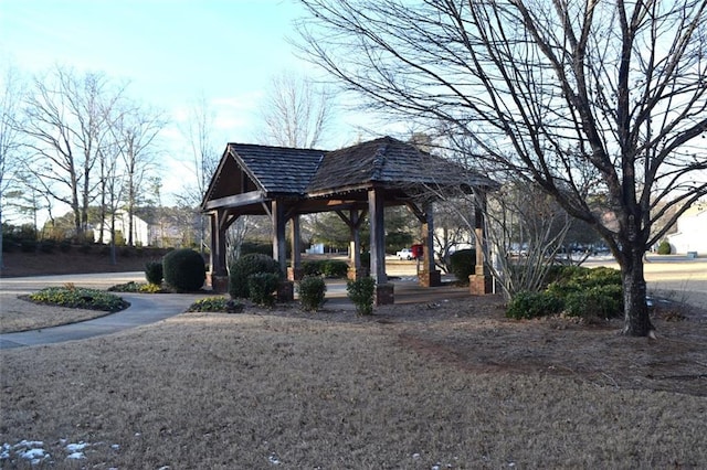 view of property's community featuring a gazebo