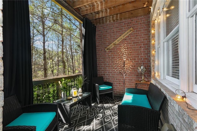 view of sunroom / solarium