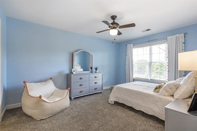 4765 Silver Leaf Dr, Cumming, GA 30040 - carpeted bedroom with baseboards and a ceiling fan