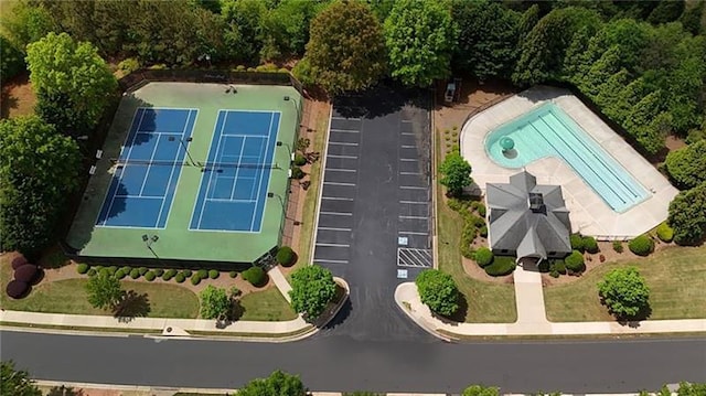 4765 Silver Leaf Dr, Cumming, GA 30040 - aerial view of a pool area