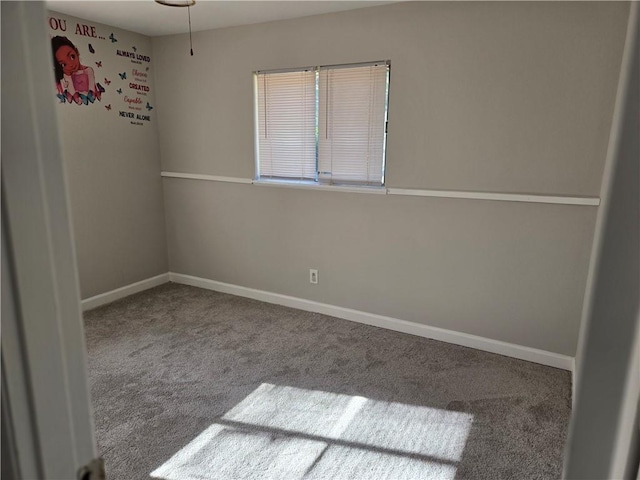 view of carpeted empty room