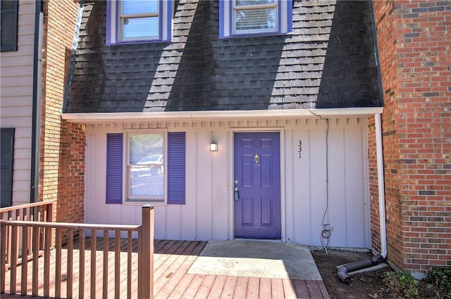 331 Leafmore Rd SW, Rome, GA 30165 - entrance to property with brick siding and a deck