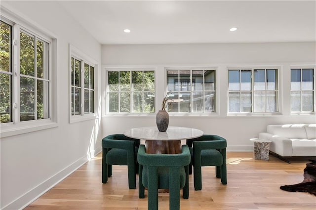 sunroom / solarium with a healthy amount of sunlight