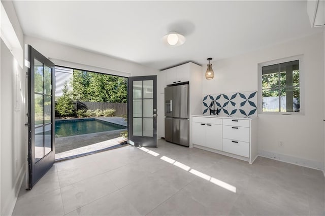 interior space featuring french doors