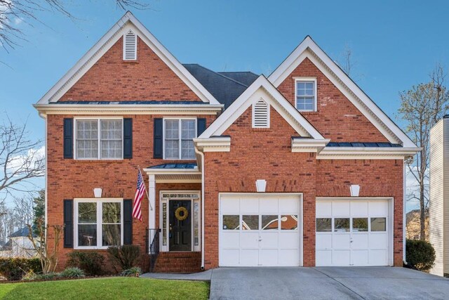 craftsman-style house with a garage