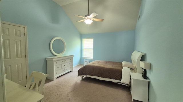 1015 Pebble Creek Trl, Suwanee, GA 30024 - bedroom with baseboards, carpet floors, ceiling fan, and high vaulted ceiling