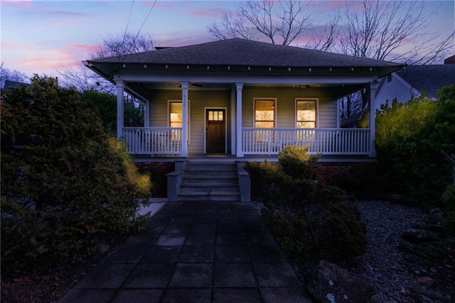 bungalow-style house with a porch