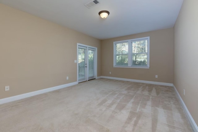 view of carpeted empty room