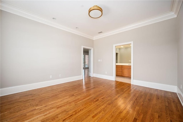3657 Peachtree Rd NE Unit 4A, Atlanta, GA 30319 - unfurnished room featuring ornamental molding and light wood finished floors