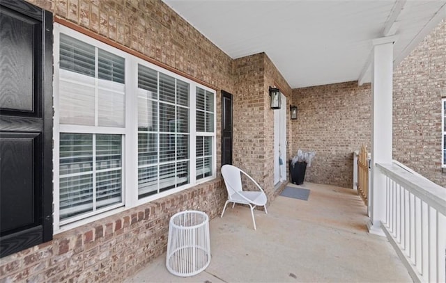 balcony with a porch