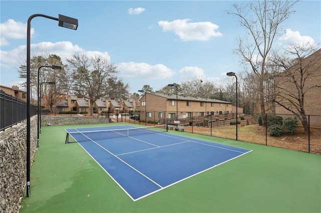 view of tennis court