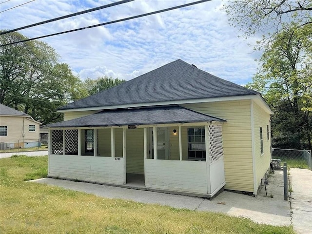 view of back of property