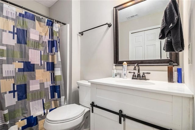 28 Fawn Ct, Sharpsburg, GA 30277 - bathroom with vanity and a shower with curtain