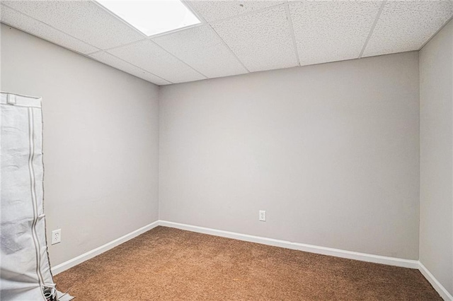28 Fawn Ct, Sharpsburg, GA 30277 - carpeted empty room featuring a paneled ceiling