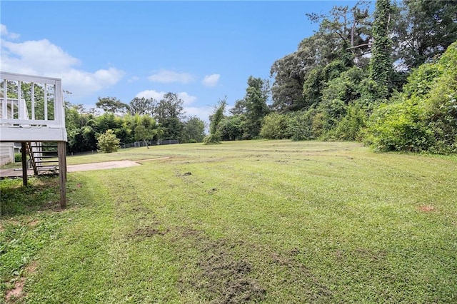 28 Fawn Ct, Sharpsburg, GA 30277 - view of green lawn featuring stairway