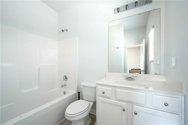 2649 Ogden Trl, Buford, GA 30519 - full bathroom with toilet, vanity, and shower / washtub combination