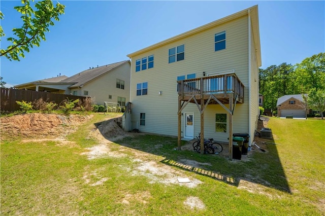 2649 Ogden Trl, Buford, GA 30519 - rear view of house with a deck and cooling unit