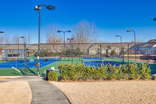 view of tennis court