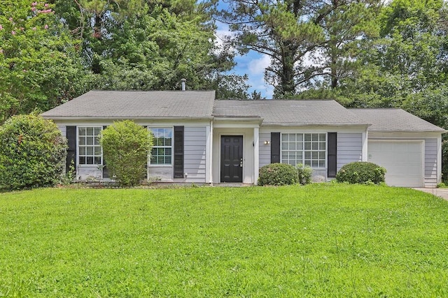 1234 Wellhouse Walk, Stone Mountain, GA 30088 - single story home with an attached garage, a front yard, and driveway
